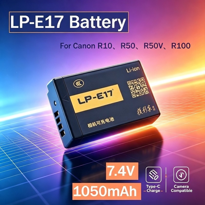 Canon Camera Eos R8 - LP‑E17 Battery 1050mAh with USB‑C Input
