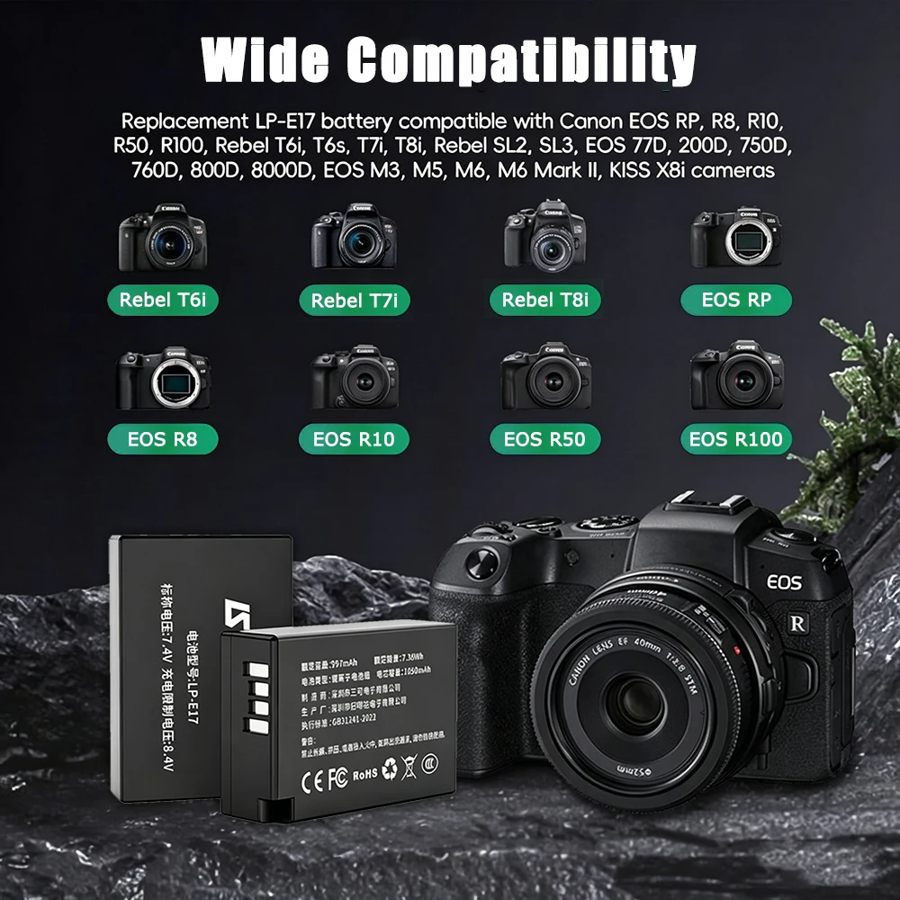 LP-E17 Battery for Canon Camer - đánh giá và giá Canon Camera Eos R8